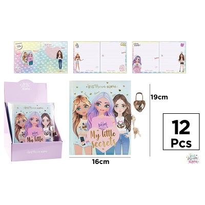 Wholesale BD008 Big Dream Girls Diary Designer Notebook Private Diary