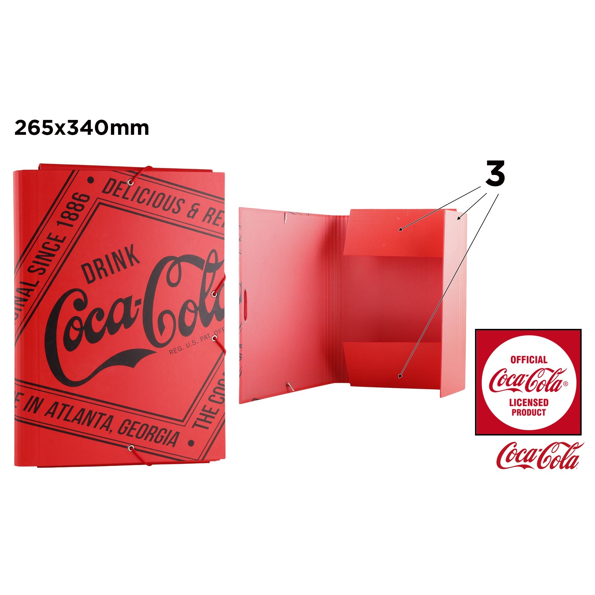 Wholesale CC013 Coca-Cola File Box Cardboard Data Organizer with